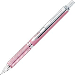 Pentel EnerGel Alloy RT Premium Liquid Gel Pen, (0.7mm), Medium Line, Pink Barrel, Black Ink (BL407P-A)