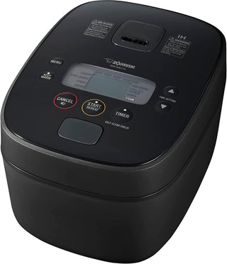 Nw QAC10 5.5 Cup Induction Rice Cooker and Warmer (Black) by Zojirushi – 9.25 x 12.25 x 7.88, 5.5 cups, Stainless Steel, Black, Model NW-QAC10