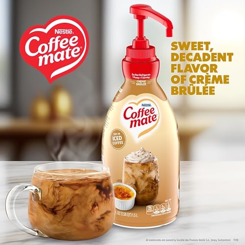 Coffee Mate Pumpkin Spice, Caramel, Crème Brûlée / 50.7 Fl Oz (Pack of 3) / 3 Coffee Creamers