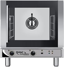 Global Solutions by Nemco GS1120 Countertop Electric Half Size Convection Oven with Steam, 4 Half Size Pan Capacity and Manual Controls, 208-240V