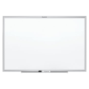 Dry Erase White Board 72"W x 48"H Magnetic Whiteboard by Quartet – 72"W x 48"H, Aluminum, Silver, Model SM537