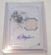 Lawrence Taylor 2016 National Treasures Game Used Jersey Auto 21/25 Signed Card - Football Game Used Cards