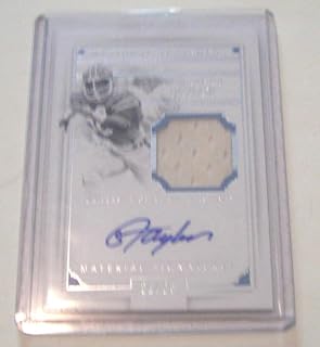 Lawrence Taylor 2016 National Treasures Game Used Jersey Auto 21/25 Signed Card - Football Game Used Cards
