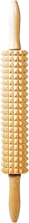 LINDEN SWEDEN Deep Notched Rolling Pin– Great for Home or Professional Use – Prepare Delicious Flatbreads and Crackers