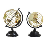 Educational World Globe Decoration Metal Featurings Geometrics Wire Framework by APGLSXY – Small, Multicolor, Model 5AC1112957-S_DLQ2
