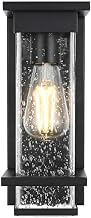 Harper One Light Outdoor Wall Sconce Black