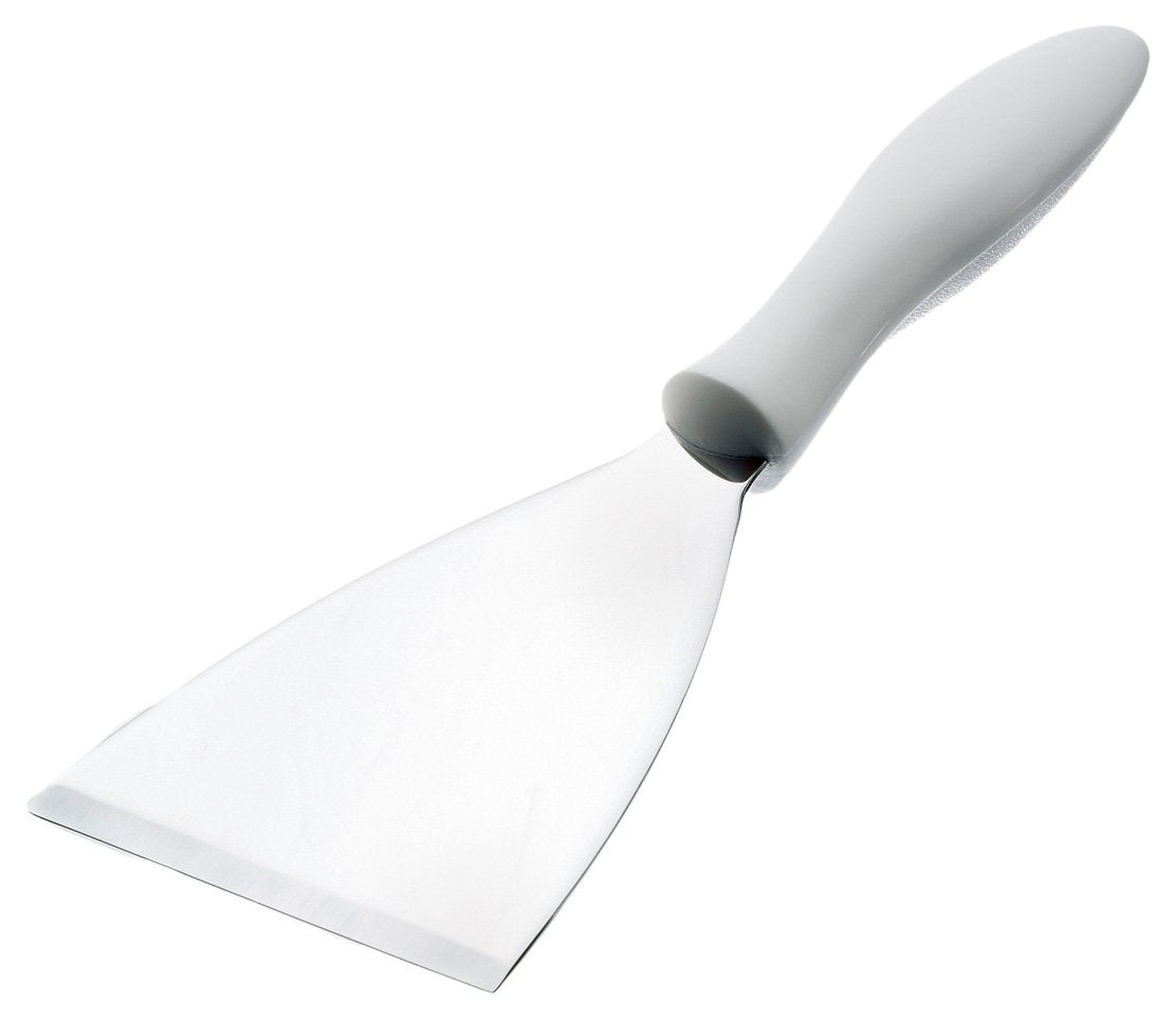 Browne () 4" Stainless Steel Innovatools Pan/Griddle Scraper by Browne Foodservice – 4 inch, Nylon handle and carbon steel, White, Model 574380