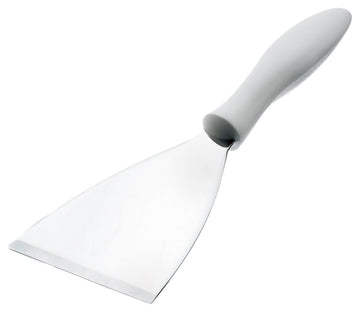Browne () 4" Stainless Steel Innovatools Pan/Griddle Scraper by Browne Foodservice – 4 inch, Nylon handle and carbon steel, White, Model 574380