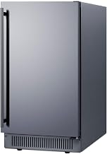 Summit 60 lb. Clear Ice Maker, Stainless Steel- BIM182ADA | 18" Wide, ADA Compliant, Production Capacity, 3 Size Ice Cube Options
