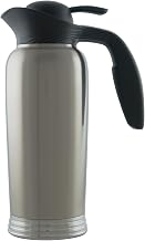 ErgoServ Creamer by Service Ideas – 33.8 Ounces, 33.8 fluid_ounces, Stainless Steel, Black, Model 10-00744-000