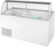 18.8cf Ice Cream Dipping Cabinet Holds 12 Cans White