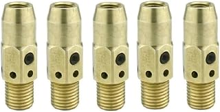 MIG 54A Brass Gas Diffuser for Tweco #3, #4 and Lincoln Magnum 300-400,5 Pack