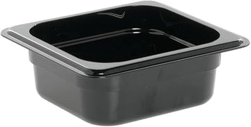 Cambro 62CW110 Camwear Food Pan Black 1/6 Size, 2-1/2" Deep