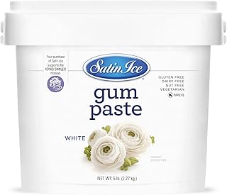 Satin Ice Gum Paste for Cake Decorating, White (5 Pound)