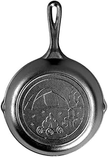 Lodge Wanderlust Series Cast Iron Tent Skillet, 8 Inches