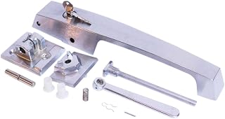 Kason 1236C Handle Complete w/Key Brushed Chrome w/Inside Lever Release 1236C-BL (for use on Flush Doors Only)