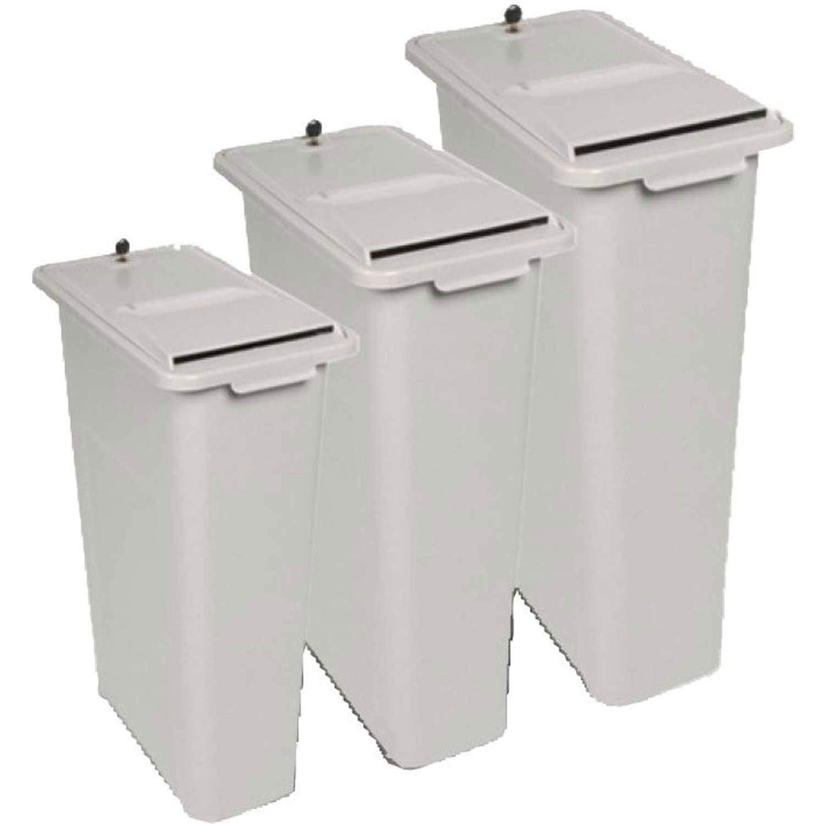 30" Lockable Shredder Bin by HSM – 30.0 cubic_inches, Hdpe, Gray, Model 1045331651