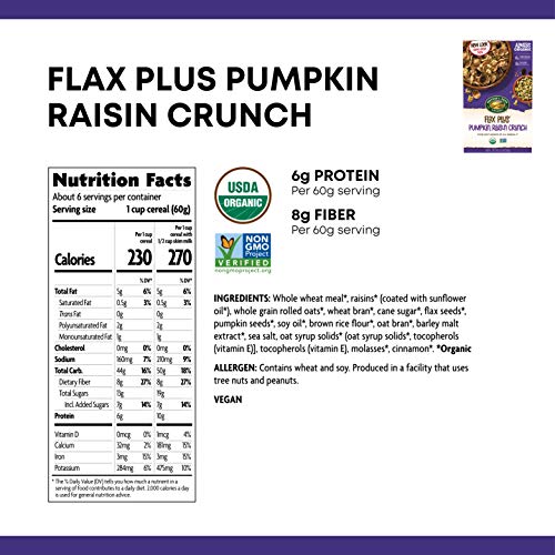 Nature's Path Pumpkin Raisin Crunch / 12.3 Ounce (Pack of 2) / 1 Cold Cereal