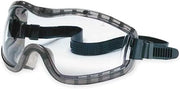 MCR Safety 2310AF Stryker Adjustable Polyvinyl Chloride Strap Stylish Goggle with Smoke Frame and Clear Anti-Fog Lens, 1 Pair