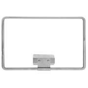Clip-in Sign Frame for Shelves Chrome-Plated Steel Horizontal - 11"L x 7"H by HUBERT – Alloy Steel, Chrome, Model 55457
