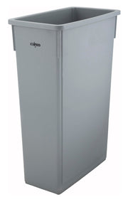 Slender Trash Can by Winco – 23 Gallon, 23.0 gallons, Plastic, Gray, Model PTC-23SG