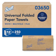 Scott Professional 250 Count (Pack of 12) / White / Multifold Paper Towels Paper Towels