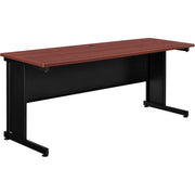 Interion Office Desk by Global Industrial – Laminate, Mahogany, Model 240346MH