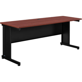 Interion Office Desk by Global Industrial – Laminate, Mahogany, Model 240346MH