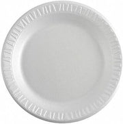 Dart 10PWCR 10.25 in White Unlaminated Foam Plate (Case of 500)