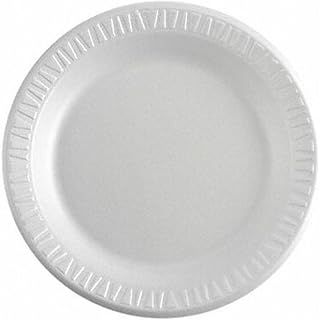 Dart 10PWCR 10.25 in White Unlaminated Foam Plate (Case of 500)
