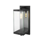 Julien One Light Outdoor Wall Sconce Black by Lighting Design – Iron, Black