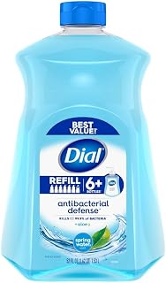Dial Antibacterial Hand Soap with Moisturizer, Spring Water Scent, 52oz.