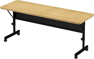Correll Top Flip Table with Fusion Maple and Brown Finish FT2472-16-09-16
