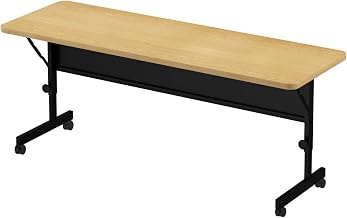 Correll Top Flip Table with Fusion Maple and Brown Finish FT2472-16-09-16