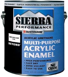Rust-Oleum Sierra Performance™ Beyond™ Multi Purpose Acrylic Enamels - s38-00p satin white pastel base enamel paint gal [Set of 2]