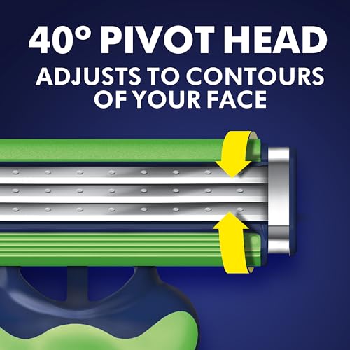 Gillette 4 Count (Pack of 1) / Sensor3 Sensitive (4ct) / Green/White Disposable Razors