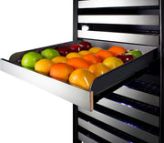 18 Inch Wide Shelving Kit for SWCP Wine Cellar; Durable Stainless Steel Construction; Perforated Design; Easy Use by Summit Appliance – 18 Inch, Stainless Steel, Model SHELFKITSWCP