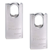 Master Lock 2 Pack / Chrome / 2 Keyed Padlocks