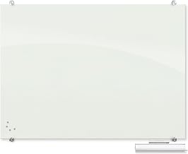 Visionary Glass Dry-Erase Whiteboard, 4' x 3' (83844)