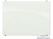 Visionary Glass Dry-Erase Whiteboard by Best-Rite – 40"W x 2"H, Multi, Glossy White, Model 83844