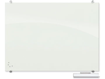 Visionary Glass Dry-Erase Whiteboard by Best-Rite – 40"W x 2"H, Multi, Glossy White, Model 83844