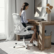 Flash Furniture White / Set of 1 / Contemporary Home Office Desk Chairs
