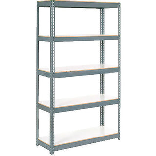 Extra Heavy Duty Shelving 36Wx24Dx60H 6 Shelves 1500 lbs. Cap. Per Shelf Gry by Global Industrial – 6, Alloy Steel, Grey, Model 716977