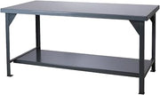 Durham DWB-3672-95 Heavy Duty Workbench, Optional Drawer, Gray