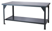 Heavy Duty Workbench by Durham – One Size, Steel/Iron, Gray, Model DWB-3672-95