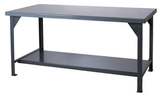 Heavy Duty Workbench by Durham – One Size, Steel/Iron, Gray, Model DWB-3672-95