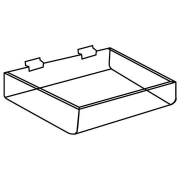 Acrylic Display Tray Slatwall 12" x 8" x 2" by GRAND & BENEDICTS INC – Acrylic, Clear, Model 223-2218