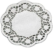 PADERNO World Cuisine Paper Doilies, Round Disposable Placemats, 5.5", 250PK White 47686-14
