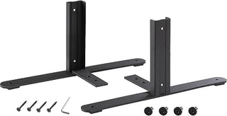 Global Industrial 8 Inch H T-Leg Bracket for Office Partition Panels, Black, 1 Pair, Easy Assembly, Compatible with Global Industrial Panels