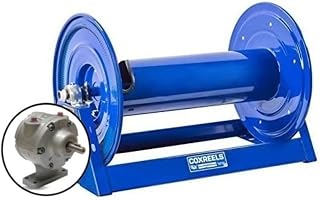 COXREELS 1125-5-250-A-BYXX, #4 Compressed Air Motor Rewind Storage Hose Reel: Multiple Hose Capacity, 4 VANE Aluminium Motor (Hose Not Included)